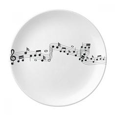 Blue Jumpg Music 5-le Prato decorativo de porcelana Salver Prato de jantar