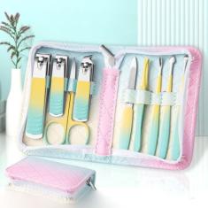 Cortador de unhas 9 conjuntos de cortadores de unhas domésticos para mulheres e homens cortadores de unhas colher ferramentas de pedicure importadas, conjunto de 9