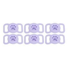 6 Peças de Suporte de Coleira para Animais de Estimação, Silicone Leve, à Prova D'água, Anti Perda, Suporte para Coleiras de Corpo Inteiro, Compatível Com Coleira Rastreadora de