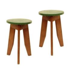 Conjunto 2 Banquetas Colorido Suze - MaderSilva