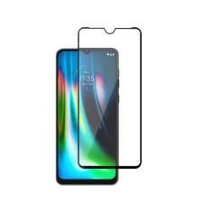 Película de Vidro Temperado 3D Moto G9 Play Preto Tela Toda - Hrebos
