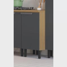 Balcão de Cozinha 40cm 1 Porta em Mdf com Tampo New Porto