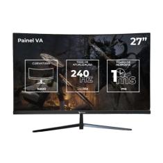Monitor Gamer Duex DX270ZG, 27 Pol, Curvo, VA, FHD, 1ms, 240Hz, FreeSy