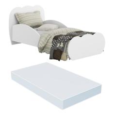Mini Cama Algodão Doce com colchão 150cmx70cm 100% Mdf Multimóveis Branca