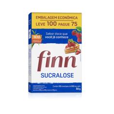 Adoçante em Pó Finn Sucralose com 100 envelopes de 600 mg 100 Envelopes - Leve 100 Pague 75