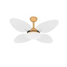 Ventilador Teto 4 Pás Dourado Silencioso Trevo Ventax 220V