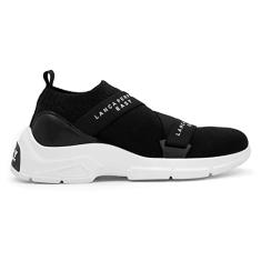 Lança Perfume Tênis Feminino Casual Elastico Logo Mania Preto 36