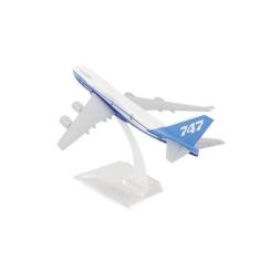 Avião Miniatura de Metal Boeing em Escala 1:400 Colecionável Com Base 