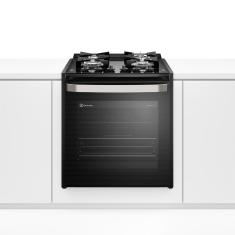 Fogão De Embutir 4 Bocas Electrolux Preto Experience Com Mesa De Vidro, Perfectcook360 E Vaporbake (fe4ep)