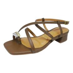 Sandália Feminina Social Moda Salto Baixo Tira Dedão Vizzano