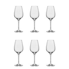 Jogo De 6 Taças De Cristal Vinho/Água 340ml Slim Classic - Oxford