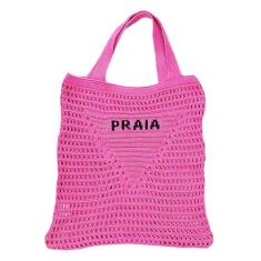 Bolsa Feminina Crochê Moda Praia Diversas Cores (Rosa)