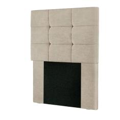 Cabeceira Estofada Cama Box Solteiro 0.90 Julia Suede Speciale Home Bege