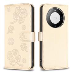 Capa carteira para Huawei Mate 60 Pro/60 Pro+, com 3 cartões e 1 compartimento para dinheiro, capa de telefone flip de couro PU à prova de choque compatível com Huawei Mate 60 Pro/60 Pro Plus 6,8