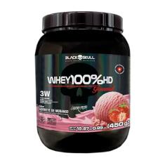WHEY 100% HD GOURMET MORANGO 450G