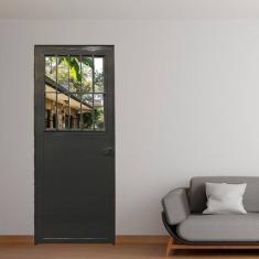 Porta Social Lambril Linha Veneza 210x80 Lado Esquerdo Preto