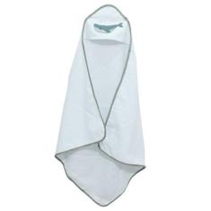 Toalha de Banho Com Capuz Bordado - Bebê & Enxoval, Baleia