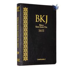 Bíblia King James BKJ 1611 Ultra Fina Ampliada Preta