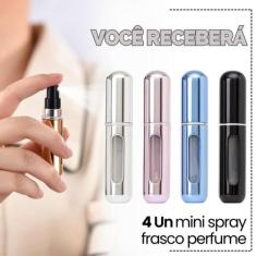 Kit Porta Perfume Mini Frasco 5ml Recarregável Portátil - Escolha Seu 