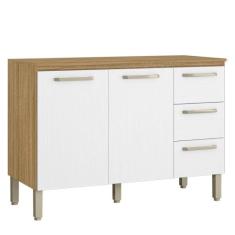 Balcão Gabinete de Pia 120 cm Com Tampo Ametista Kits Paraná - Kit's P