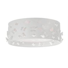 Luminária infantil plafon borboletas  duplo branco40x16 - TOM LUZ