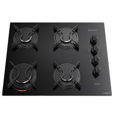 Cooktop a Gás Atlas Utop 4 Bocas Superautomático Mesa em Vidro Temperado