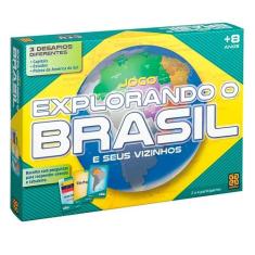 Jogo Explorando o Brasil - Jogo de Tabuleiro- Grow