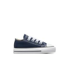 Converse Tênis unissex Chuck Taylor All Star de lona cano baixo, tamanho 40, Azul marino, 10 Toddler