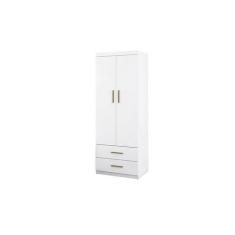 Roupeiro Chiara 2 Portas Branco Em Mdf - Phoenix Baby