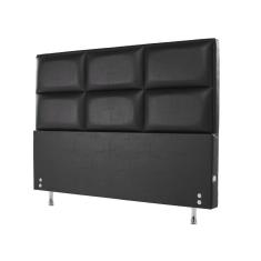 Cabeceira Estofada Para Cama Box Casal 127x142 Courvin Preto