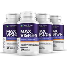 Max Vision 4x 60 Cáps. Luteína Zeaxantina Vitamina A C E Zn
