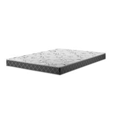 Colchão Espuma Casal D33 20cm 1,88m 1,38m Double Face Sleep Xadrez Preto