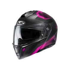 Capacete Hjc I90 Lark Rosa  E Preto 56 [F016]