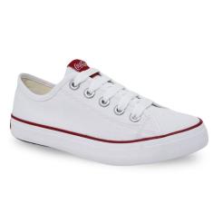 Tênis Coca-Cola Branco Vermelho CC2349 Stream Canvas
