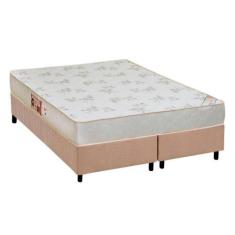 Cama Box Queen: Colchão Espuma Castor D33 Sleep Max Relax + Base CRC S