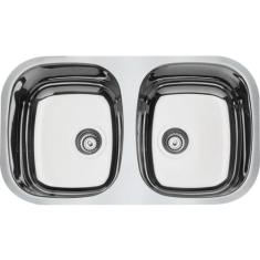 Cuba de Embutir Tramontina Prime Isis 2C 34 BL em aço inox alto brilho