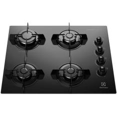 Cooktop 4 Bocas Electrolux a Gás GLP Preto - KE4GP, Preto, Bivolt