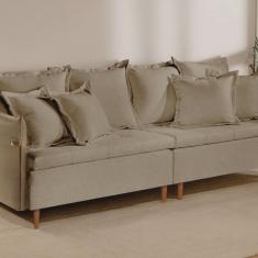 Sofá Fixo Atlas 3 Lugares Luxo 2,20 M