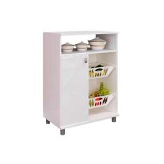 Balcão Fruteira Cozinha Fr2003 C/ 1 Porta 60cm Branco - Movelbento