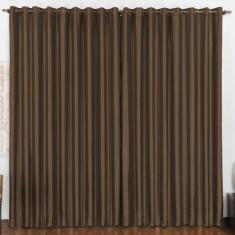 Cortina 4 Mts Sala Quarto Escritório Blackout para Trilho Suisso Tabac
