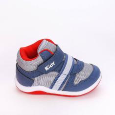 Tênis Infantil Masculino Kidy Colors Azul Vermelho