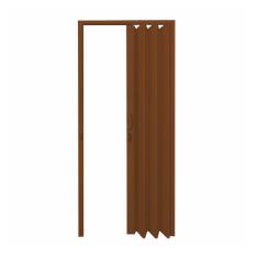 Porta Sanfonada PVC Polifort 210cmx90cm Mogno