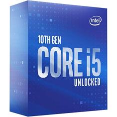 Intel Processador Core i5-10600K Desktop 6 núcleos de até 4,8 GHz desbloqueado LGA1200 (Chipset Intel 400) 125W