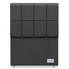 Cabeceira Piave Linho Cinza Solteiro (12x90x125) - Ortobom