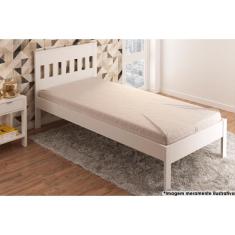 Cama Solteiro CM8006 Branco - Tecno Mobili