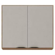 Armário Aéreo para Cozinha Firenze 2 Portas Amêndola Touch Nude Prime Tx - Demóbile