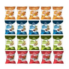 Kit 20 Biscoito Fit Com Whey Protein Wheyviv Sortidos, PRAIA