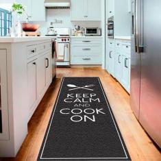 Tapete Passadeira de Cozinha Keep Calm And Cook On-50 x 180 - Style Br