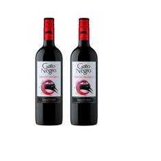 Kit Vinho Gato Negro Cabernet Sauvignon 750ml 2 unidades