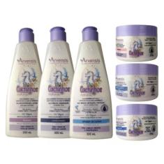 Kit Arvensis Cachinhos Naturais Crespos Crespíssimos 6 Itens